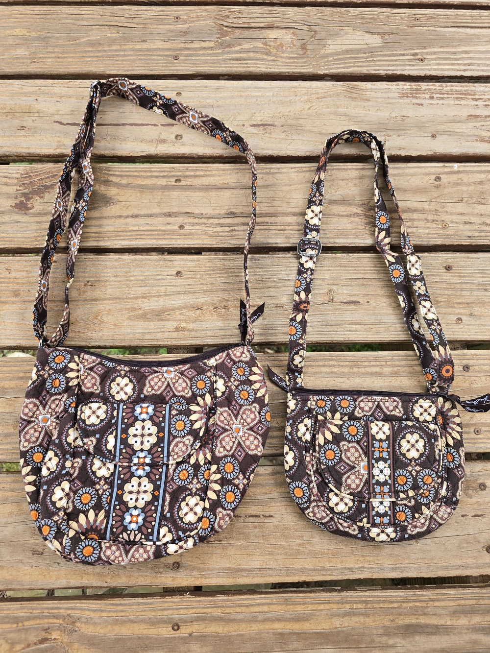 Vera Bradley Canyon Brown Floral Quilted Crossbody